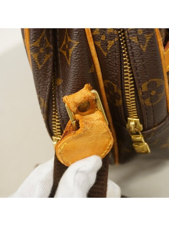 LOUIS VUITTON Monogram Reporter PM Messenger Bag Louis Vuitton Shoulder Bag Monogram Reporter PM Brown